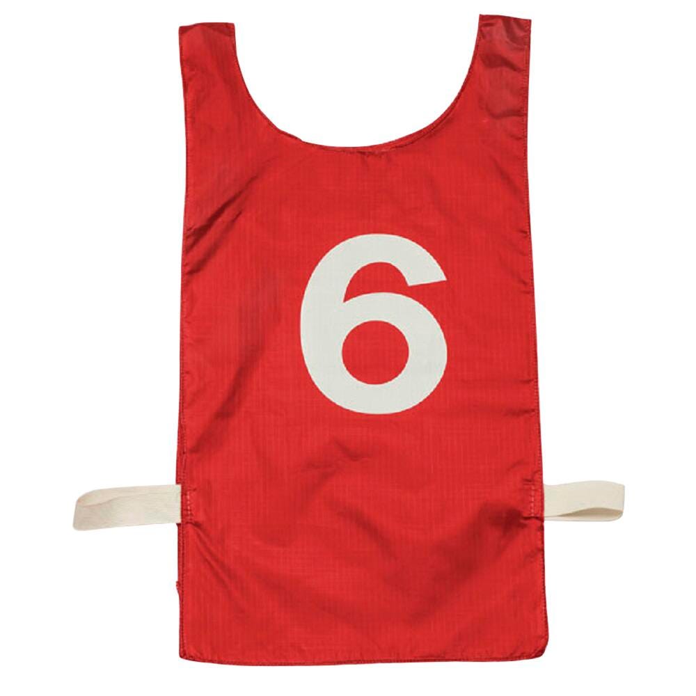 Champion Sports Youth Numbered Pinnies, Red, Set of 12 025733